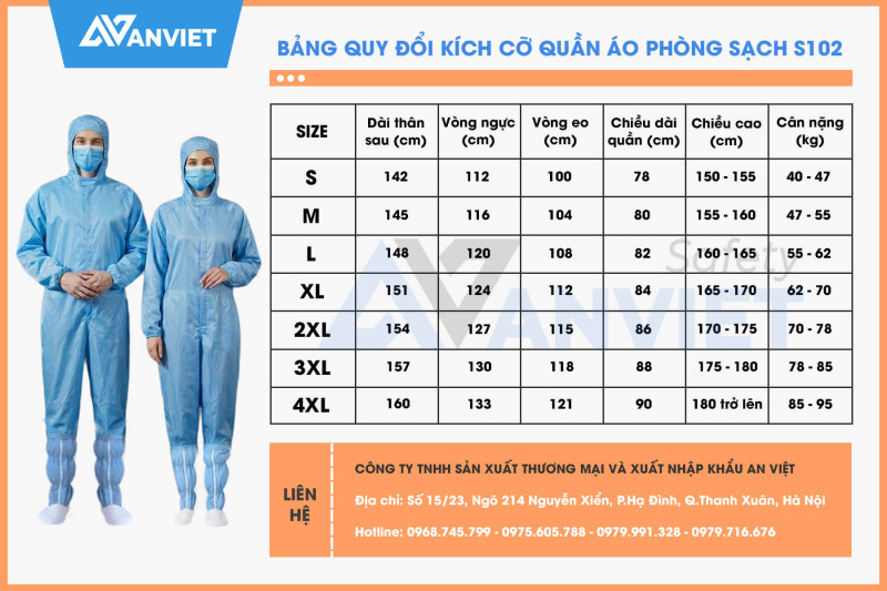 hướng dẫn chọn size