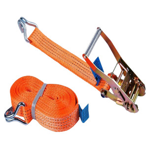 Tăng đơ chằng hàng dây bản lớn 50mm tải 3000kg dài 8m, khóa siết an toàn Helios C176