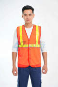 Áo gile phản quang lưới siêu bền cho công nhân AV30, Màu cam