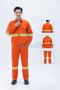 Quần áo bảo hộ lao động Evinz AV78 tích hợp dải phản quang cao cấp thoáng khí, Size 6(M)