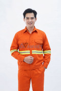 Quần áo bảo hộ lao động Evinz AV78 tích hợp dải phản quang cao cấp thoáng khí, Size 6(M)