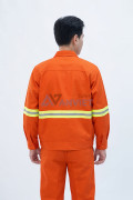 Quần áo bảo hộ lao động Evinz AV78 tích hợp dải phản quang cao cấp thoáng khí, Size 6(M)