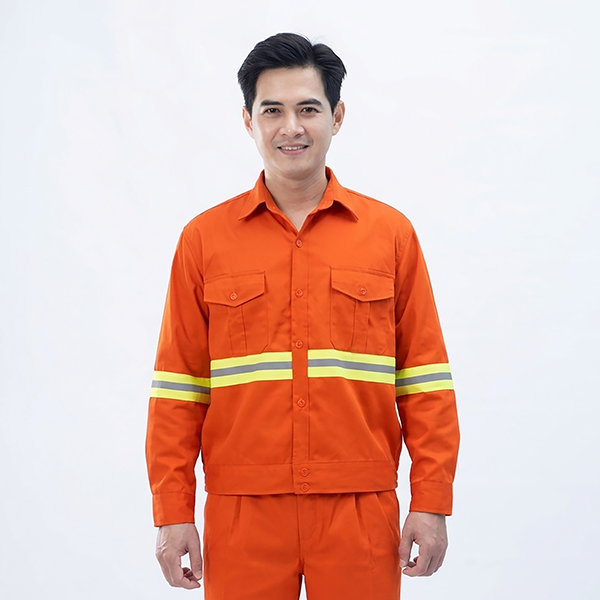 Quần áo bảo hộ lao động Evinz AV78 tích hợp dải phản quang cao cấp thoáng khí