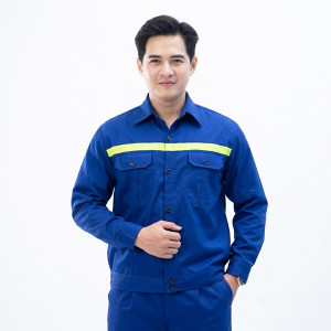 Quần áo lao động Evinz AV81 vải kaki siêu bền, có phản quang