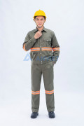 Quần áo lao động Evinz AV53 vải kaki phản quang siêu bền, Size 6(M)