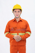 Quần áo bảo hộ lao động Evinz AV78 tích hợp dải phản quang cao cấp thoáng khí, Size 6(M)