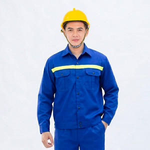 Quần áo lao động Evinz AV81 vải kaki siêu bền, có phản quang