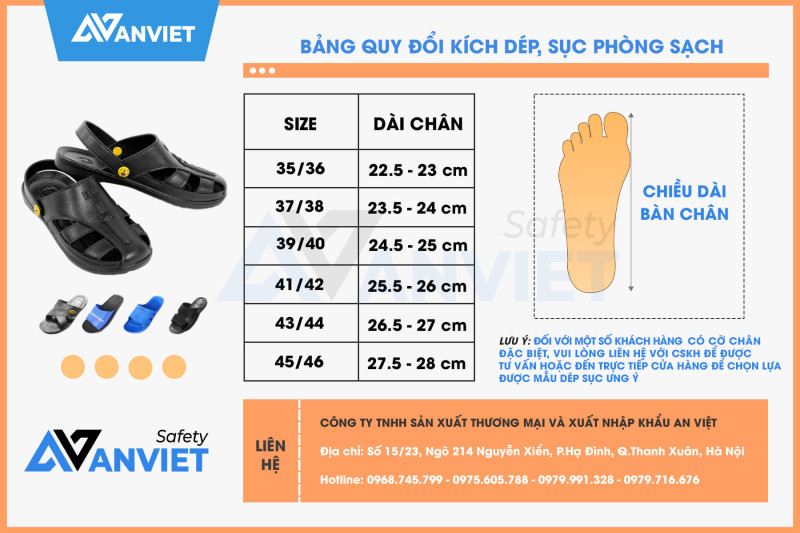hướng dẫn chọn size