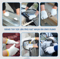Găng tay sợi len phủ hạt nhựa chống trơn trượt cao cấp 50g, 60g, 70g T130, Loại 50g