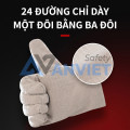 Găng tay vải bạt 24 sợi siêu bền chống trầy xước bảo vệ tay T161