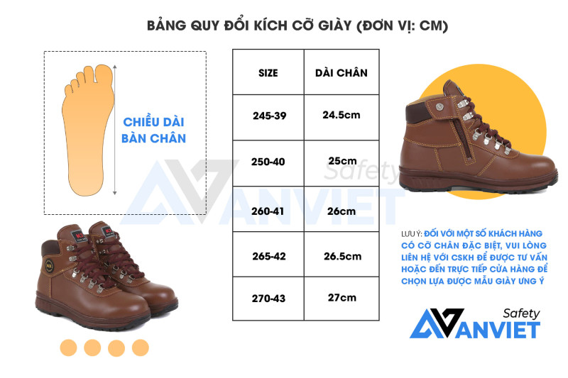 hướng dẫn chọn size