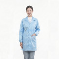 Áo choàng phòng sạch khóa kéo chống bụi, chống tĩnh điện S119, Màu xanh - Size M