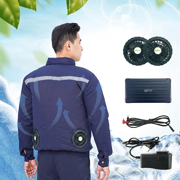 Áo điều hòa hai lớp cao cấp Evinz AV13 màu xanh dương
