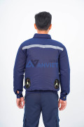 Áo điều hòa hai lớp cao cấp Evinz AV13 màu xanh dương, Size M - Áo + Bộ phụ kiện