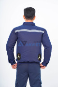 Áo điều hòa hai lớp cao cấp Evinz AV13 màu xanh dương, Size M - Áo + Bộ phụ kiện