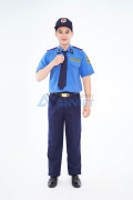Quần áo bảo vệ ngắn tay dáng suông sơ vin vải kate silk BH04, Size 4 (M)