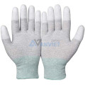Găng tay sợi Carbon phủ ngón PU chống tĩnh điện T122