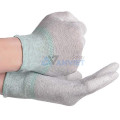 Găng tay sợi Carbon phủ ngón PU chống tĩnh điện T122