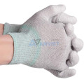 Găng tay sợi Carbon phủ ngón PU chống tĩnh điện T122
