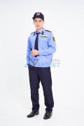 Quần áo bảo vệ dài tay bo đai cao cấp màu xanh, áo kate hàn và quần vải casmer BH01, Size 5 (L)
