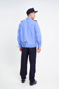 Quần áo bảo vệ dài tay bo đai cao cấp màu xanh, áo kate hàn và quần vải casmer BH01, Size 5 (L)
