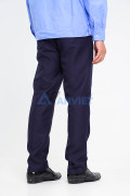 Quần áo bảo vệ dài tay bo đai cao cấp màu xanh, áo kate hàn và quần vải casmer BH01, Size 5 (L)
