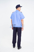 Quần áo bảo vệ ngắn tay bo đai thoáng mát, áo kate hàn và quần vải casmer BH02, Size 5 (L)