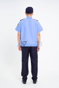 Quần áo bảo vệ ngắn tay bo đai thoáng mát, áo kate hàn và quần vải casmer BH02, Size 5 (L)