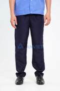 Quần áo bảo vệ ngắn tay bo đai thoáng mát, áo kate hàn và quần vải casmer BH02, Size 5 (L)