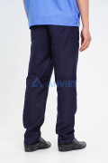 Quần áo bảo vệ ngắn tay bo đai thoáng mát, áo kate hàn và quần vải casmer BH02, Size 5 (L)