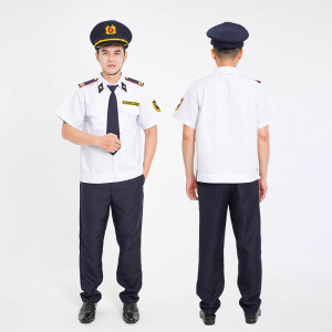 Quần áo bảo vệ ngắn tay bo đai siêu bền màu trắng, áo kate hàn và quần vải casmer BH06