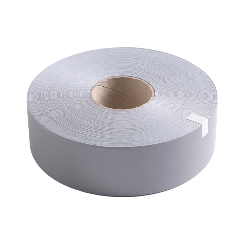 Dây phản quang polyester xám phát sáng an toàn ban đêm 5cmx100m PQ06