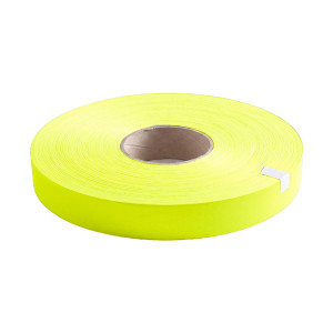 Dây vải phản quang polyester hỗ trợ quan sát ban đêm, vàng chanh 2.5cmx100m PQ07