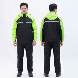 Bộ quần áo mưa phản quang chống thấm, chống gió tốt, bền đẹp A22, Size XL
