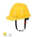 Mũ bảo hộ lao động An Việt M132 có lỗ thoáng khí, khóa trượt điều chỉnh, chống va đập, Màu vàng