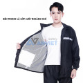 Áo mưa phản quang A23 vải Oxford 2 lớp chống thấm cao cấp, Size XL
