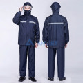 Áo mưa phản quang 2 lớp A24 có kính che mặt, chống thấm, thoáng khí, Size L