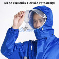 Áo mưa phản quang 2 lớp A25 chất liệu Oxford chống thấm kèm lót lưới thoáng khí, Size XL