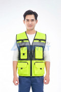 Áo gile phản quang AV82 nhiều túi thiết kế lưới thoáng mát, bền đẹp , Size XL