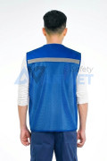 Áo gile phản quang cao cấp AV84 thiết kế 6 túi, khóa kéo chắc chắn, Màu cam - Size XL