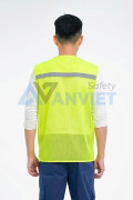 Áo gile phản quang cao cấp AV84 thiết kế 6 túi, khóa kéo chắc chắn, Màu cam - Size XL