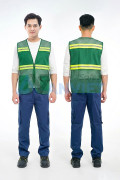 Áo gile phản quang lưới cao cấp AV83 thiết kế 2 túi, nhẹ, thoáng mát, Màu cam - Size XL