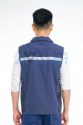 Áo gile phản quang AV86 cổ đứng cao cấp, phối lưới thoáng khí, khóa kéo tiện lợi, Size XL