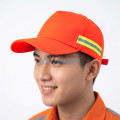 Mũ lưỡi trai công nhân L126 thiết kế phản quang, thoáng khí, Màu cam