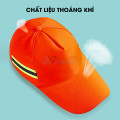 Mũ lưỡi trai công nhân L126 thiết kế phản quang, thoáng khí, Màu cam