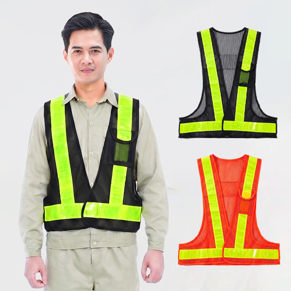 Áo lưới phản quang chữ A cho công nhân, kỹ sư AV66