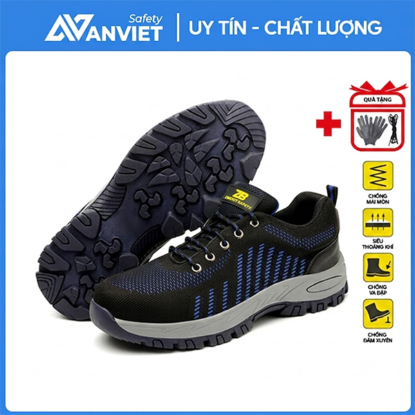 Bản cao cấp] Giày bảo hộ lao động Zboot Z100 siêu nhẹ chống đâm