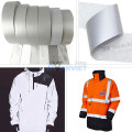 Dây phản quang polyester xám phát sáng an toàn ban đêm 5cmx100m PQ06