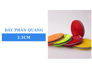 Điểm danh 7 mẫu dây phản quang 2.5cm đạt chuẩn chất lượng bảo hộ