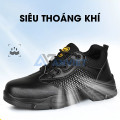 Giày bảo hộ lao động Zboot Z130 da phối lưới thoáng khí, chống đinh, chống trượt, Size 41